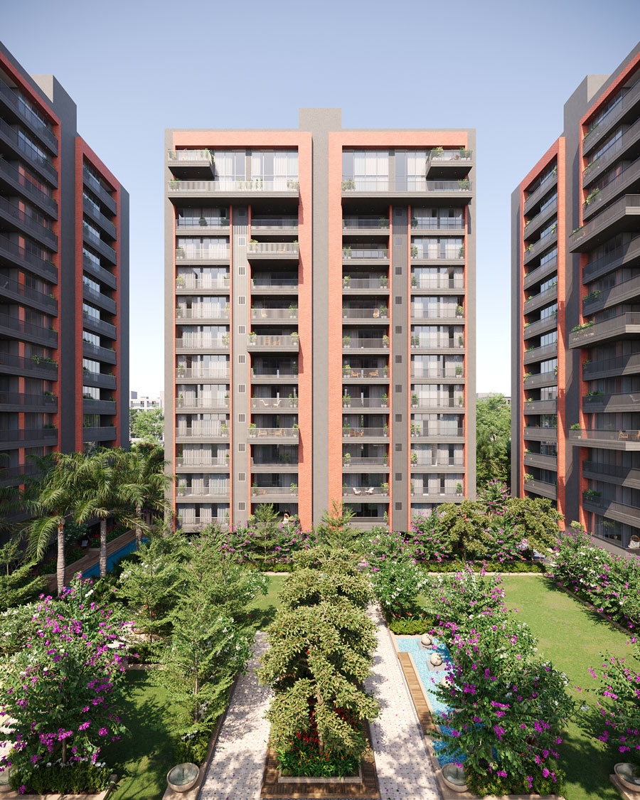 Triyom Casa - Luxurious 3 & 4 BHK Apartments and 5 BHK Premium Penthouses in Abhva, Vesu